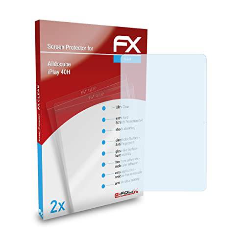atFoliX 스크린 프로텍트 필름 호환가능한 Alldocube iPlay 40H 화면보호필름, 액정보호필름, Ultra-Clear FX 보호 필름 (2X)