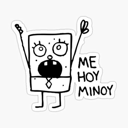 Me Hoy Minoy 스폰지밥 밈 스티커 - 스티커 그래픽 - 오토, 벽면, 노트북, 셀, 트럭 스티커 윈도우, 자동차, 트럭