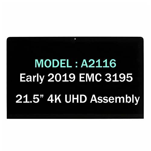 NUOLAISUN 스크린 교체용 아이맥 21.5 A2116 Early 2019 EMC 3195 4K 레티나 LCD 디스플레이 스크린 패널+  전면 글래스 커버 접착