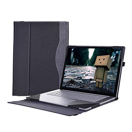 Shellman 케이스 커버 호환가능한 HP Probook 440 G8/ 640 G8 14, PU 가죽 보호 하드 쉘 케이스 커버, 640 G8-Black