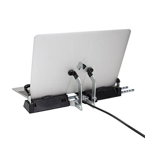 Tri-Security 스테이션- CTA 헤비듀티 Tri-Security 스테이션 Tablet-Laptop Hybrids. 호환가능한 마스터 키 and 노트북 Between 10 and 16.875 인치 와이드 (PAD-SSLT)