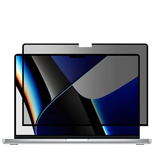 맥북 프로 14 프라이버시 화면보호필름, 액정보호필름,  재사용가능&  탈부착가능 프라이버시 화면보호필름, 액정보호필름 맥북 프로 14 inch(Model: A2442, 2021 출시) M1 프로/ 맥스 칩, Anti-Glare&  기포방지