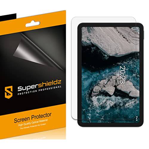 (3 팩) Supershieldz Designed 노키아 T20 태블릿, 태블릿PC (10.4 인치) 화면보호필름, 액정보호필름, 하이 해상도 클리어 쉴드 (애완동물)