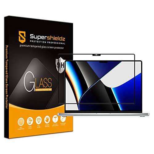 Supershieldz Designed 맥북 프로 16 인치 (2021) [M1 프로/ M1 맥스 모델 A2485] 강화유리 스크린 프로tector, 안티 스크레치,  기포방지