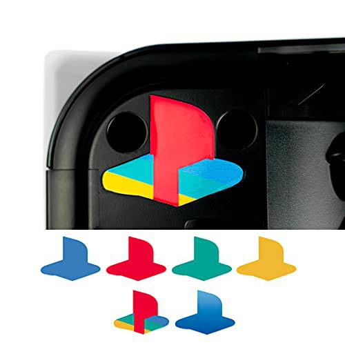 레트로 스티커 언더레이 - 글로시 비닐 데칼 PS5 (멀티 컬러 6 팩)