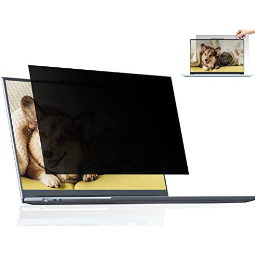 노트북 프라이버시 스크린 14 인치 호환가능한 레노버/ HP Envy/ Dell/ Acer/ 삼성/ ASUS/ 도시바, 탈부착가능 16:9 Aspect 비율 프라이버시 화면보호필름, 액정보호필름 14 인치 노트북, 안티 글레어 블루라이트 프라이버시 Filt