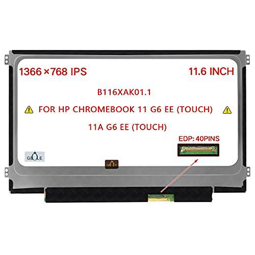 LCD 스크린 B116XAK01.1 B116XAK01.2 LED Dispaly 터치 패널 커넥터 11.6 HD 1366x768 EDP 40 핀 LCD 터치 패널 HP 크롬북 11 11A G6 EE G8 EE 터치 11 G7 EE 11MK G9 EE 터치