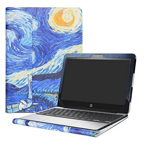 Alapmk 보호 케이스 11.6 HP 크롬북 11 G5/ HP 크롬북 11 11-vXXX&  레노버 아이디어패드 3 CB 11IGL05/ 레노버 크롬북 3 11 Laptop(Not 호환 HP 크롬북 11 G7 EE/ G6 EE/ G5 EE/ G4), 별이빛나는 나이트
