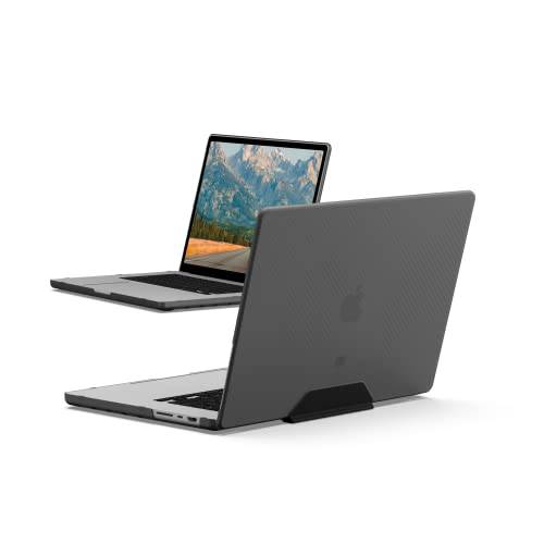 [U] by UAG 맥북 프로 16-inch (M1 프로/ M1 맥스) (2021) (A2485) 케이스 도트 Stylish 경량 투명 스크레치 방지 쉘 보호 노트북 커버, 애쉬