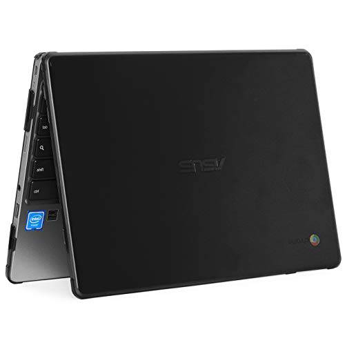 mCover 하드 쉘 케이스 2019 11.6-inch ASUS 크롬북 C223NA/ CX22NA 시리즈 노트북 (블랙)