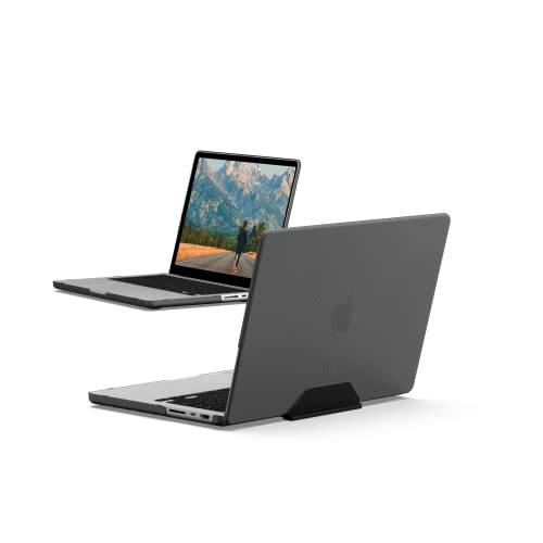 [U] by UAG 맥북 프로 14-inch (M1 프로/ M1 맥스) (2021) (A2442) 케이스 도트 Stylish 경량 투명 스크레치 방지 쉘 보호 노트북 커버, 애쉬