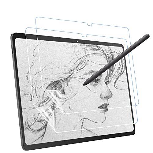 MoKo 2-Pack Like 용지,종이 매트 화면보호필름, 액정보호필름 삼성 갤럭시 탭 S8+ 2022/ 탭 S7 FE/ 탭 S7+ 12.4, [Like 용지,종이 필름 필기 S-Pen] 5G 태블릿, 태블릿PC Anti-Glare 애완동물 필름 Case-Friendly 화면보호필름, 액정보호필름
