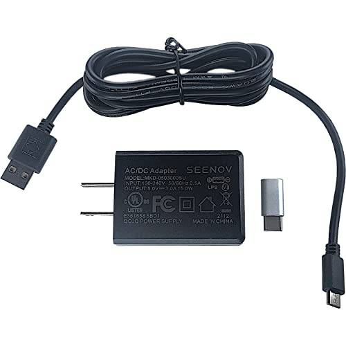 Seenov 파워 서플라이 AC 어댑터 라즈베리 파이 모델 2B/ 3A+/ 3B 3B+/ 4A/ 4B/ 400/ Zero/ 2/ W 태블릿/ 스마트 휴대폰, 5V 3A, 6ft 케이블 마이크로 USB USB-C 어댑터 UL Listed