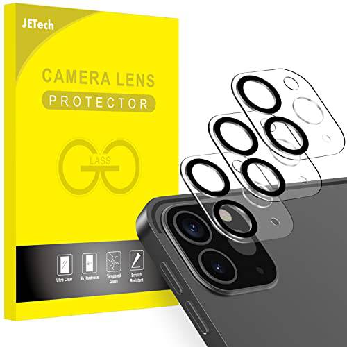 JETech 카메라 렌즈 보호 아이패드 프로 11-Inch/ 12.9-Inch (2021/ 2020 릴리즈), 9H Anti-Scratch HD 클리어 강화유리, 풀 커버리지, 간편 설치, 3-Pack