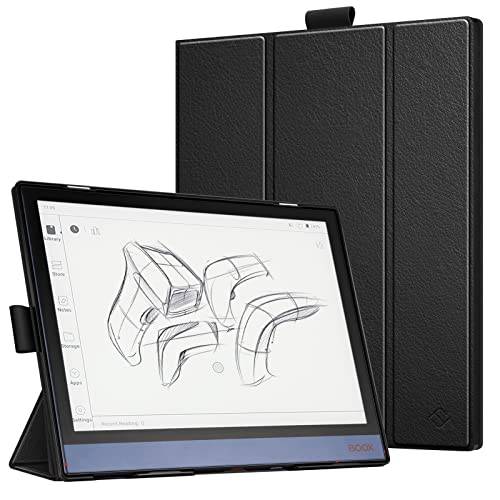 Fintie 트라이폴드 케이스 호환가능한 BOOX 노트 에어 2 태블릿, 태블릿PC 10.3 인치 (2021 출시) - 울트라 경량 슬림 쉘 폴더블 스탠드 커버 펜 홀더, 블랙