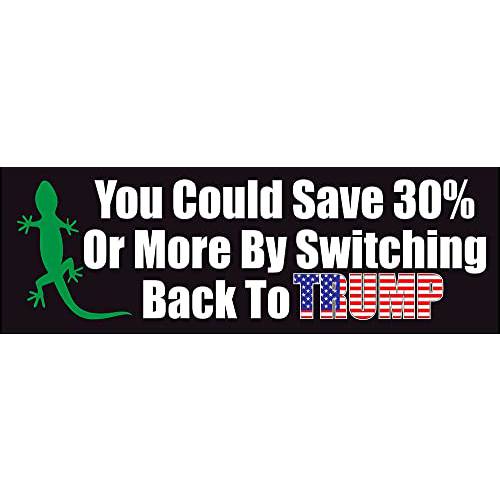 AV You Could Save 30% Or More by 변환 후면 to Trump 스티커, Funny Donald Trump 데칼 자동차, 트럭, 노트북, and 쿨러 (3 x 9 인치)