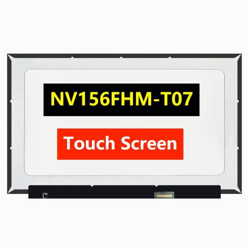 TFTcenter NV156FHM-T07 V8.0 V8.4 호환 NV156FHM T07, R156NWF7 R2 EDP 40PIN 60HZ FHD 1920X1080 LCD 스크린 노트북 교체용 디스플레이 Panel(Only NV156FHM T07 not 기타)