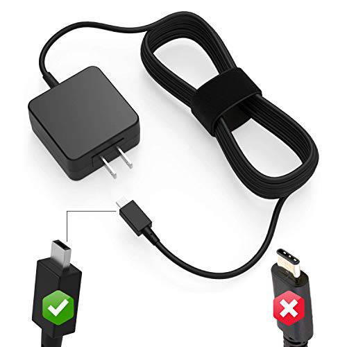 PowerSource UL Listed 7 Ft 엑스트라 롱 벽면 플러그 AC-Adapter-Charger Asus-Chromebook 플립 C100 C100P C100PA C201P C201 C201PA C201PA-DS02 C201PA-DS02-PW P/ N ADP-24EW B Power-Supply-Cord 12V 2A 24W