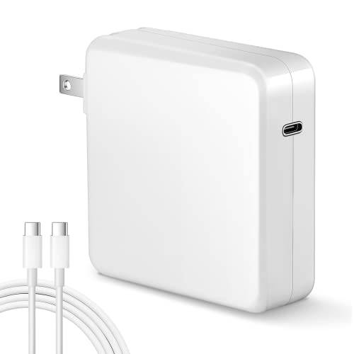 Mac 북 프로 Charger-105 W USB C 파워 어댑터 호환가능한 Mac 북 프로 16, 15, 14, 13 인치, 2021, 2020, 2019, 2018, New 맥북 에어,  7.2ft USB C to C 충전 케이블