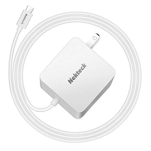 Nekteck 45W USB C 벽면 충전기 파워 Delivery, 노트북 고속충전 어댑터 Built-in 6ft 타입 C 케이블 맥북, Dell XPS, 서피스 고, 픽셀, Galaxy(NOT Ideal Note10/ S10/ 10+ PPS)