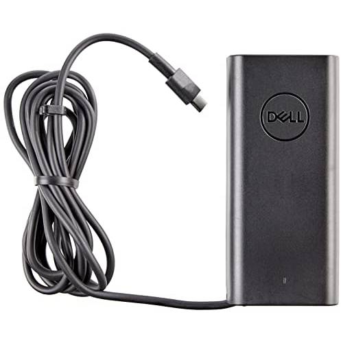 Dell 슬림 USB-C 노트북 충전기 - 65-Watt Type-C 파워 어댑터, 1 미터 케이블, OEM 컴포넌트 - 블랙