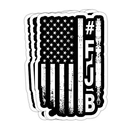 FJB 프로 America US 릴렉스 깃발 F 바이든 FJB - 4x3 비닐 스티커, 노트북 데칼,  물병, 워터보틀 스티커 (세트 of 3)