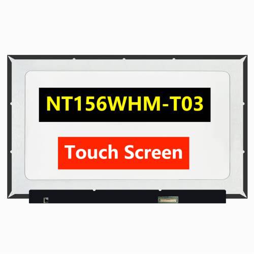 TFTcenter NT156WHM-T03 V8.0 V8.1 LCD LED OnCell 터치 스크린 교체용 노트북 40Pins HD 1366x768 Display(Only NT156WHM T03 not 기타)