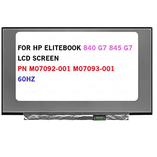 BTSELSS LCD 스크린 교체용 N140HCA-E5C HP 엘리트북 840 G7 845 G7 PN M07092-001 M07093-001 Non-Touch 매트 디스플레이 패널 14 FHD 1080P 30 핀 60Hz