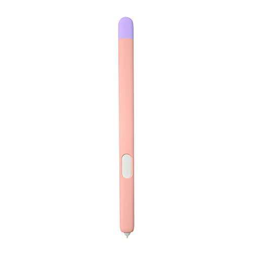 듀얼 컬러 슬리브 케이스 S 펜 on 삼성 갤럭시 탭 S7/ S7+/ S7 FE/ S8/ S8 플러스/ S8 울트라 태블릿, 태블릿PC 펜슬 스킨 커버 Non-Slip 프로텍트 실리콘 Bag(Pink, 탭 S7 S7Plus S8)