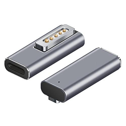 MINOPARA 자석 T-Tip USB C 어댑터 호환가능한 자석 2 맥북 프로 에어, Type-C PD 파워 고속충전 어댑터 교체용 맥북 파워 서플라이, 맥북 프로 Works 100W