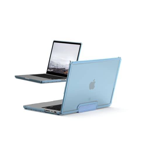 [U] by UAG Designed 맥북 프로 14 인치 케이스 2021 A2442 M1 프로/ M1 맥스 칩 터치 ID, 블루 투명 Cerulean, Stylish 슬림 충격 방지 Lucent 밀리터리 드롭 테스트 노트북 커버
