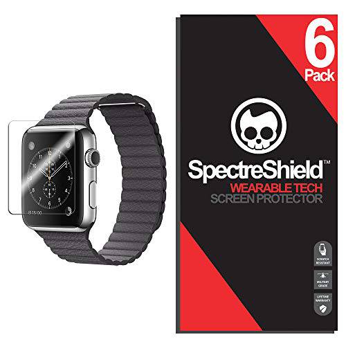 Spectre Shield (6 팩) 화면보호필름, 액정보호필름 애플 워치 42mm (Series 3 2 1) 애플워치 악세사리 애플 워치 42mm Series 3 화면보호필름, 액정보호필름 케이스 친화적 풀 커버리지 클리어 필름