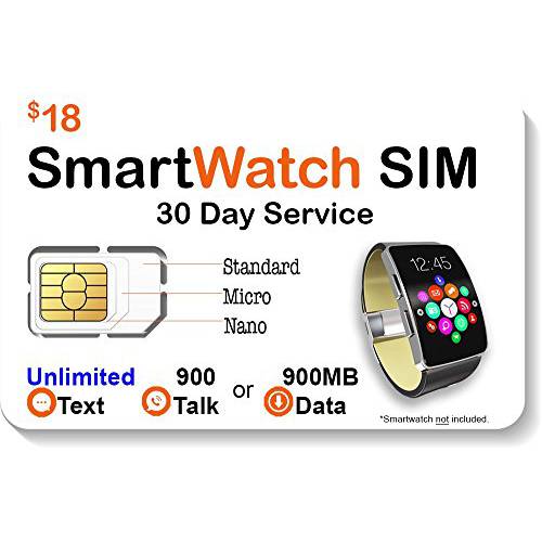 $18 스마트 워치 SIM 카드 4G GSM 스마트워치 and 웨어러블 - 30 Day 서비스