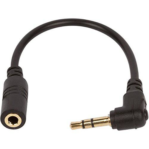TRRS to TRS Adapter Cable by Little Blinks, 3.5mm Audio Microphone Cord - Compatible with DSLR Camera, PC, Laptop, iPhone, Android, Samsung, Windows Smartphone