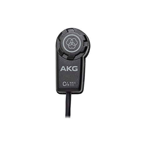 AKG Pro Audio C411 PP High-Performance 미니사이즈 콘덴서 진동 픽업 Stringed Instruments MPAV 스탠다드 XLR 커넥터