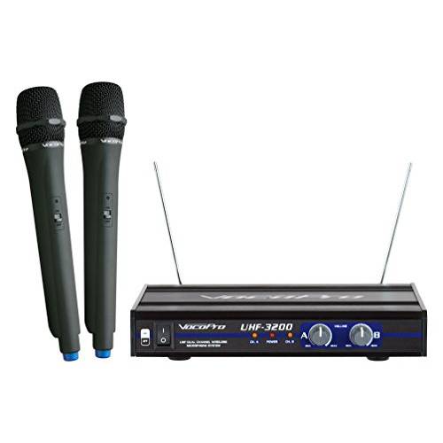 VocoPro UHF-3200 UHF-Dual 채널 무선 마이크,마이크로폰 시스템