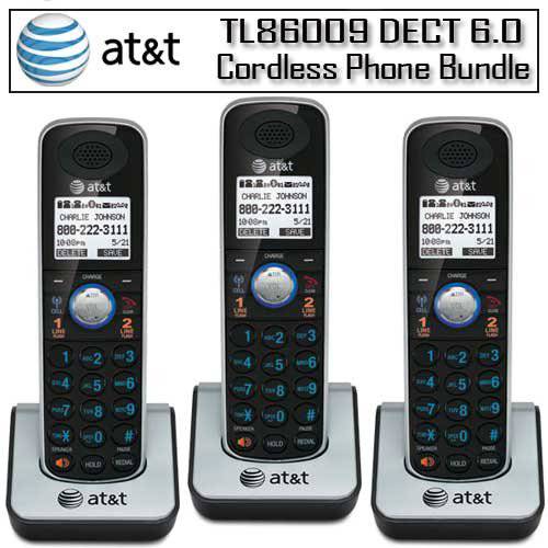 AT&T TL86009 DECT 6.0 악세사리 핸드셋 3-Pack