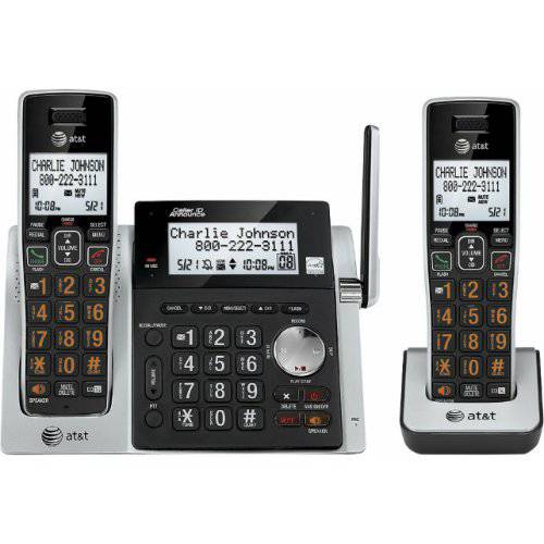 AT&T CL83213 DECT 6.0 무선 폰 - 무선 - 1 x 폰 라인 - 1 x 핸드셋 - 스피커폰 - 자동응답기 - 방문객 ID - Yes