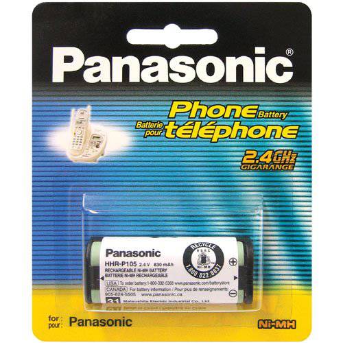 Panasonic 2.4V Ni-MH 충전식 배터리 무선 Telephones (HHR-P105A)