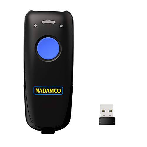 NADAMOO  무선 바코드 스캐너 블루투스 호환가능한, 2.4G 무선&  유선 3-in-1 바 Code 스캐너 휴대용 USB CCD 이미지 리더, 리더기, 지원 스크린 스캔, 태블릿, 태블릿PC 아이폰 아이패드 안드로이드 윈도우 Mac