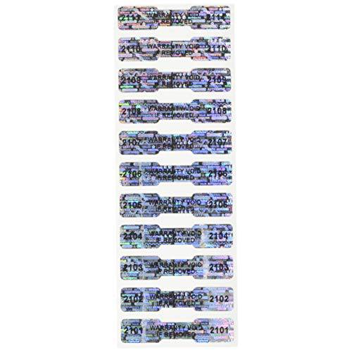 100 고 세큐리티 탬퍼 Evident 워런티 보이드 Dogbone Hologram 라벨/ 스티커 w/ 독특한 Sequential Serial Numbering and 바 Code