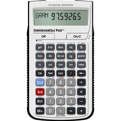 Calculated Industries 8030 ConversionCalc 플러스 Ultimate 프로페셔널 변환 계산기 툴 Health 케어 Workers, Scientists, Pharmacists, Nutritionists, Lab Techs, Engineers and Importers