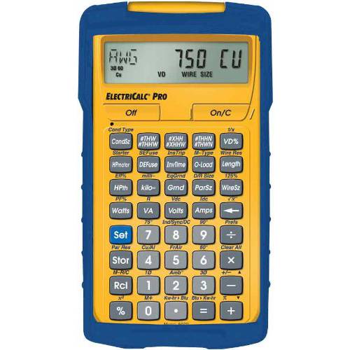 Calculated Industries 5070 ElectriCalc 프로 전자 Code 계산기 | Updateable and Compliant NEC 1996 to 2020 | 전자 Contractors, Estimators, Engineers, Electricians, 라이트닝 Pros