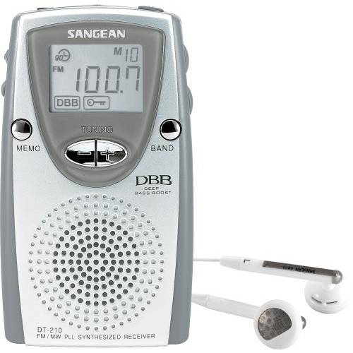 Sangean DT-210 FM-Stereo/ AM PLL 합성 튜닝 포켓 라디오