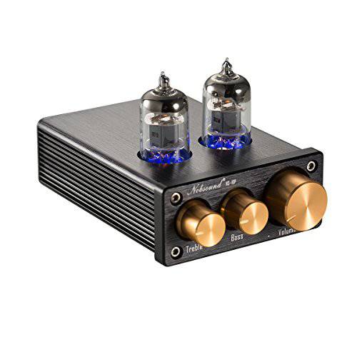 Nobsound NS-10P 미니 진공 튜브 프리앰프 오디오 Hi-Fi 스테레오 Pre-Amplifier Treble&  베이스 컨트롤