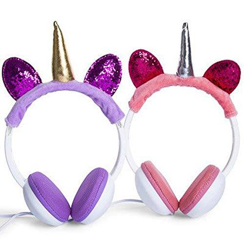 Unicorn Plush 헤드폰,헤드셋 (핑크)