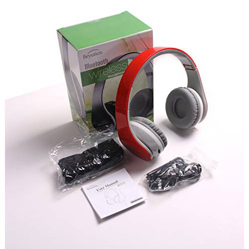 New Over-Ear- 하이파이 Stereo-with Mic-Phone- 블루투스 헤드폰,헤드셋 헤드폰,헤드셋 리테일 Package-Red Color-Best 선물