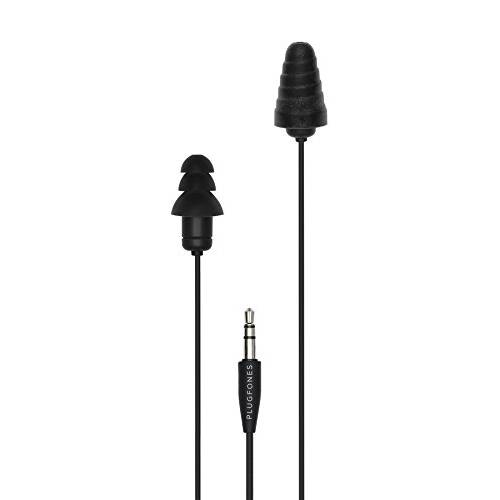 Plugfones Guardian In-Ear Earplug 이어버드, 이어폰,이어셋 하이브리드 - 소음 방지 In-Ear 헤드폰,헤드셋 (블랙)