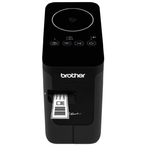 Brother P-touch, PTP750W, 무선 레이블메이커, 레이블프린터, 라벨프린터, NFC 연결, USB 인터페이스, 휴대용 디바이스 인쇄, 블랙