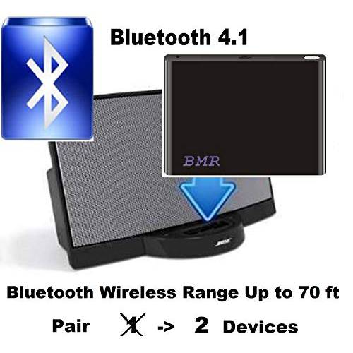 BMR A2DP 4.1 블루투스 음악 리시버 어댑터 보스 사운드독 30 pin 도킹 스테이션 아이폰 삼성 노키아 HTC LG 에코 알렉사 용